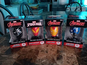 Marvel Avengers Die Cast mini collectible Helmets NEW - Picture 1 of 14