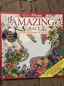 Adult Coloring Book Relax Amazing Grace For Anxiety Stress New - Picture 1 of 12