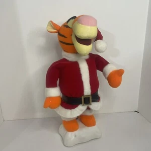 Rare Disney Tigger Santa Sings Jingle Bells Motion Activated - Picture 1 of 5