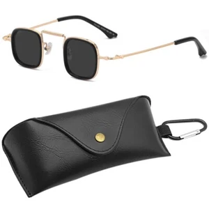 Glasses Women Square Sunglasses Eyewear Steampunk Sun Glasses Small Male Goggles - Picture 1 of 1
