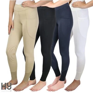 Hy Equestrian Selah Competition Riding Tights Ladies Pull On Riding Leggings - Picture 1 of 13