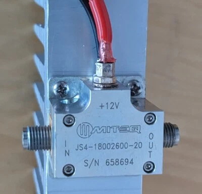 Miteq JS4-18002600-20 Amplifier 27 GHz LNA RF Amplifier Tested Guaranteed (A35) - Image 1 of 4