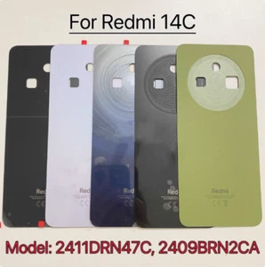 For Xiaomi Redmi 14C Battery Back Cover Glass Panel Rear Door Housing Case Parts - Picture 1 of 4