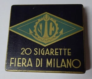 20 SIGARETTE FIERA di MILANO - Scatola in metallo - Anteguerra - Metalgraf D. M. - Picture 1 of 4