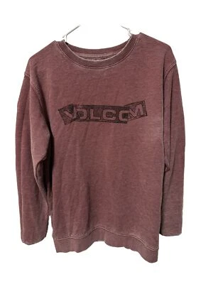 Volcom Sweater Mens Extra Large Red Hoodie Pullover Sweatshirt Logo Cotton Surf - Image 1 of 3