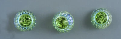 CRYSTAL AND GLASS CLOTHING BUTTONS - SET OF 3 - Image 1 of 2
