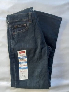 Wrangler Straight Fit Boys Blue Jeans Size 10 Regular Flex Adjust To Fit Waist - Picture 1 of 9