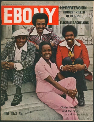 EBONY Magazine June 1973 Gladys Knight & the Pips~Muhammad Ali~Black POW Foto 1 de 4