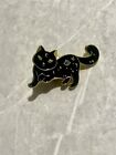 Cat moon Star Meow Enamel Pin NEW Cat Gift 3cm Black Cat Lover Badge Brooch Pins