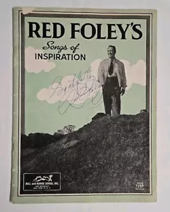 Vintage RARE Red Foley's Songs Of Inspiration SIGNED SIGNATURE 1953 Music Book - Picture 1 of 24