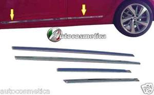 Modanature profili porte laterali acciaio cromo minigonne per Seat Leon 2012+ - Imagen 1 de 4