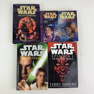 Lot of 5 Star Wars Books Phantom Menace Assault at Selonia Last Command Rogue - Image 1 of 4
