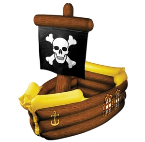 Inflatable Pirate Ship Cooler - Picture 1 of 1
