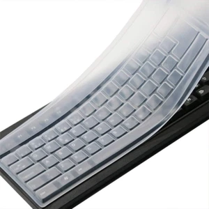 Clear Desktop Computer Keyboard Cover Skin for PC 104/107 Keys Standard Keyboard - Picture 1 of 7