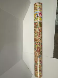 SEALED NEW Vintage Christmas PaperCraft GIFT WRAPPING PAPER ROLL 100 Sq Ft - Picture 1 of 3