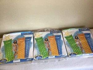 New Mixed Lot Of 3 Intex 2005 The Wet Set Inflatable Air Mat Pool Lounger - Picture 1 of 3