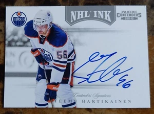 2011-12 Panini Contenders Teemu Hartikainen Auto NHL Ink #20 Oilers - Picture 1 of 2
