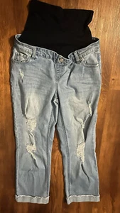 Time And True Damen Umstandsjeans Größe Medium 810 Used-Look - Bild 1 von 2