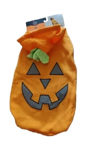 NEW Pet Dog Cat Reflective Hoodie Pumpkin Costume Medium Orange Halloween NWT - Picture 1 of 3
