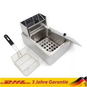 Friggitrice ad Olio 6L Acciaio Inox 2500W Professionale Cucina Zone Fredde Friggitrice Friggitrice - Foto 1 di 12