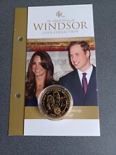 William and Catherine Engagement Crown.Windsor Coin Collection + coa