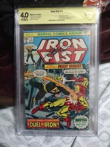 IRON FIST #1 CGC 4.0 Marvel Comics 1ST SOLO TITLE Signed By  Claremont
