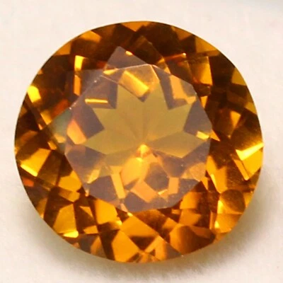 Zafiro champán natural de 5,85 quilates de Sri Lanka 11x11 mm piedra preciosa redonda certificada Foto 1 de 4