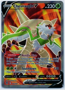 Pokemon Chesnaught V (Full Art) 171/195 Swsh12: Silver Tempest Holo NM/M - Picture 1 of 2