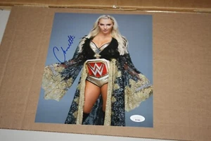 WWE W'S CHAMPION CHARLOTTE FLAIR SIGNED AUTOGRAPHED 8x10 PHOTO JSA THE QUEEN - Picture 1 of 1