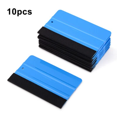 10pcs Vinyl Tools 5" Squeegee Felt Edge for Wall Sticker Applicator Car Wrapping - Image 1 of 4