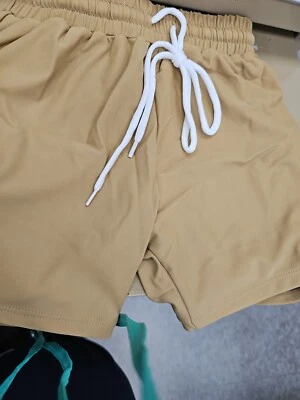 Amazon Essentials Boy's Knit Jersey Drawstring Play Shorts  Size 4 Yellowish - Image 1 of 2