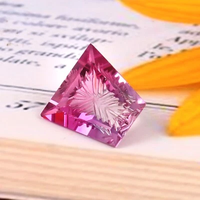 AAA 22,30 quilates Zafiro Natural Ceilán Bicolor Antigua Talla Corte Piedras Preciosas Sueltas Foto 1 de 4