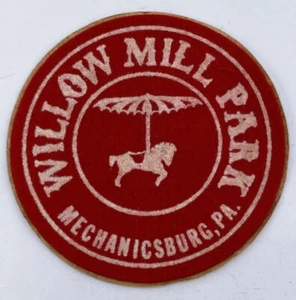 Parche de fieltro vintage Willow Mill Park Mechanicsburg, Pennsylvania PA raro nuevo - Imagen 1 de 2