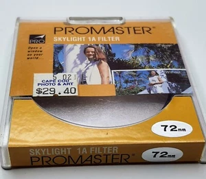 Pro 72mm Skylight 1A Glass Lens Filter Japan 72 mm ProMaster Precise 72 Sky 1 A - Picture 1 of 6