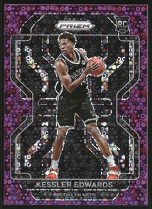 2021-22 Panini Prizm Prizms Fast Break Purple #284 Kessler Edwards /75