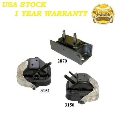 3 件装电机和变速器安装适合 2005 - 2006 年林肯领航员 5.4L 升 2WD — 第 1/4 张图片