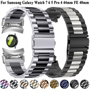 Correa de acero inoxidable para reloj Samsung Galaxy 7 6 5 4 40 44 mm 46 47 mm 5Pro - Imagen 1 de 37