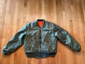 MA-1 Flight Jacket Men's M Flyers Intermediate MIL-J-82790J USAF Vintage Korea - Picture 1 of 17