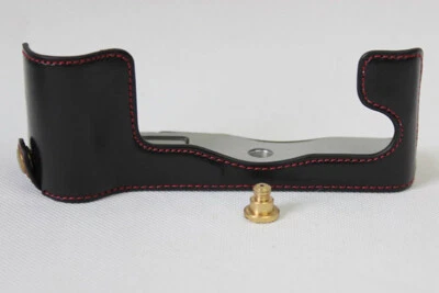 Medio estuche protector cámara cuero real genuino agarre para Fuji Fuji Fujifilm X-T2 X-T3 Foto 1 de 4