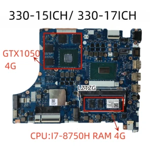NM-B671 For Lenovo 330-15ICH/ 330-17ICH Motherboard I7-8750H V4G D4G 5B20R46740 - Picture 1 of 2