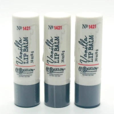 3 boticarios Bath & Body Works CO Bigelow No. Bálsamo labial de vainilla 1421 0,14 oz Foto 1 de 4