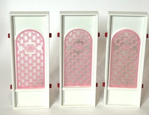 Playmobil Castello delle Principesse #3019 Pezzi di Ricambio Finestre Dritte Rosa Ornate - Foto 1 di 3