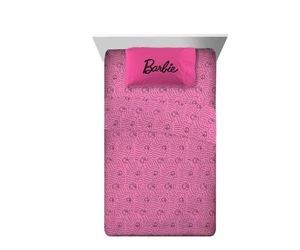 NUOVO SET LENZUOLA BARBIE BAMBINI COMPLETO 2 FEDERE MICROFIBRA - Foto 1 di 2