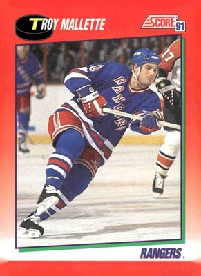 1991-92 Score Canadian English #178 Troy Mallette - Image 1 of 2