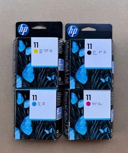 Original HP 11 Druckkopf Set C4811A C4810A C4813A C4812A 2019-2021 - Bild 1 von 2