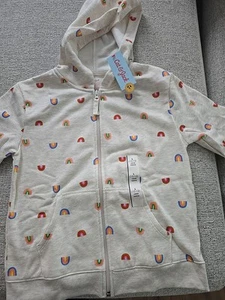 Cat & Jack Rainbow Print Zip-Up Hoodie - Picture 1 of 6