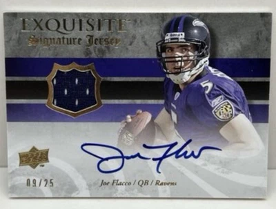 2008 Joe Flacco Upper Deck Exquisite Signature Jersey /25 Ravens Rookie RPA - Image 1 of 2