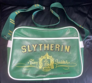 HARRY POTTER GRÜN RETRO SLYTHERIN TASCHE 14 X 11 ZOLL GEBRAUCHSSPUREN - Bild 1 von 13