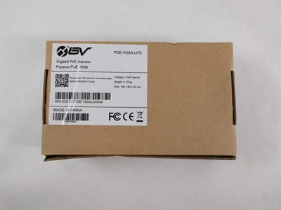 Lot of 5 New BV-Tech POE-I100G-LITE Gigabit Power Over Ethernet PoE+ - Image 1 of 4