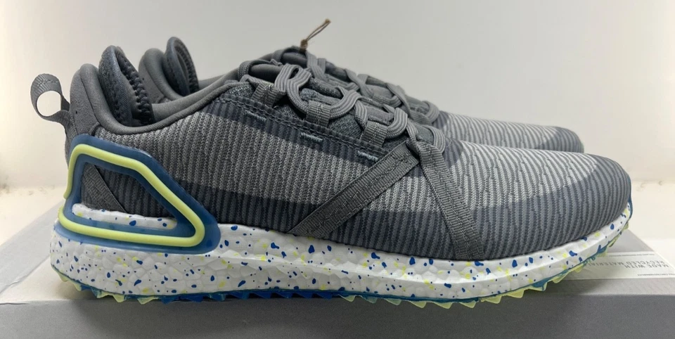 Adidas Solarthon Boost Spikeless Golf Turf Shoes Grey Green FZ1025 Mens Size 8.5 - Image 1 of 4
